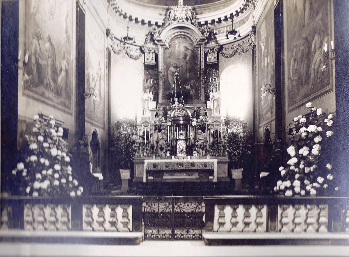 Cerkev sv. Petra v Ljubljani 01 Prezbiterij leto 1930